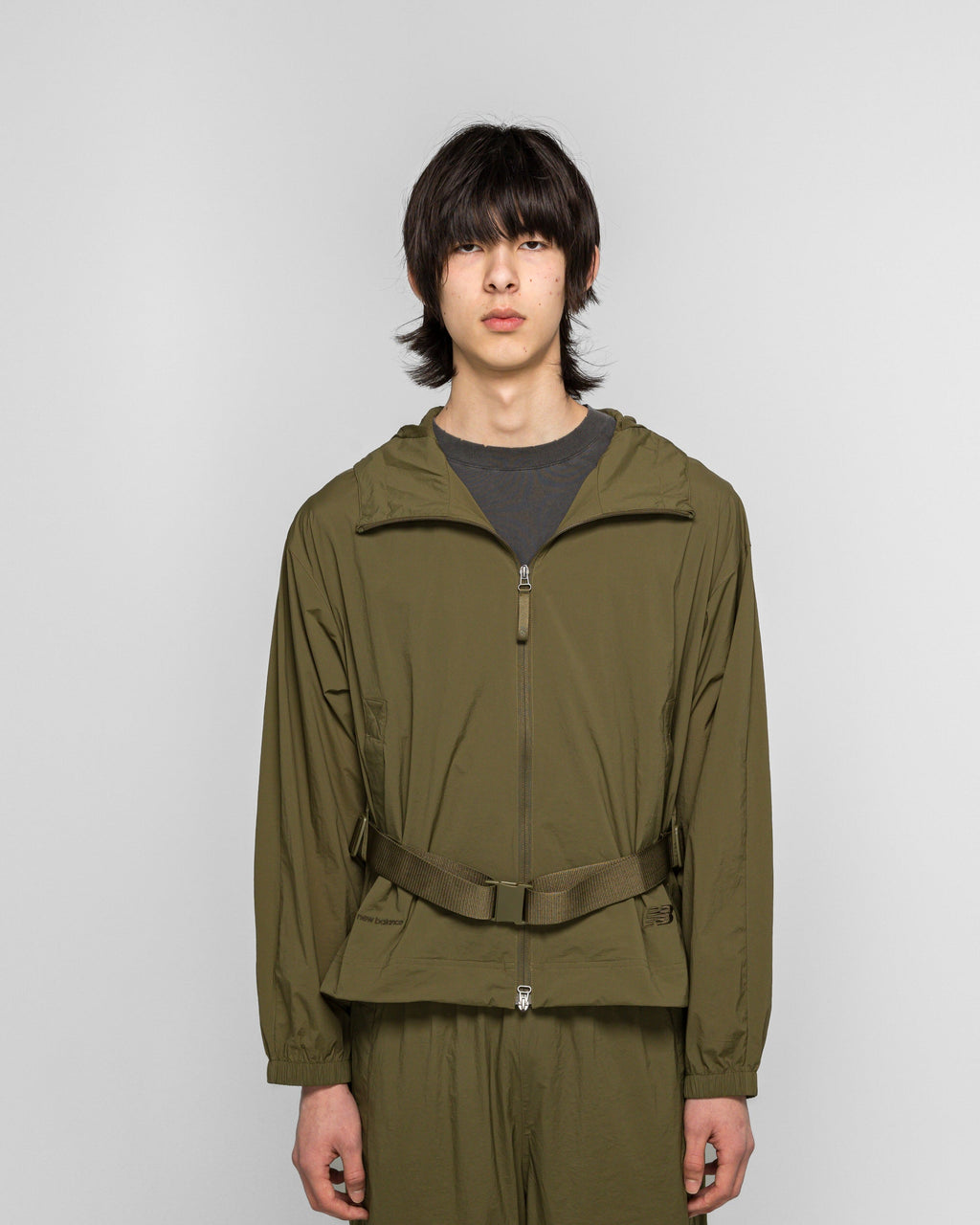 NB GREY Light Weight Hoodie Jacket - Wakame