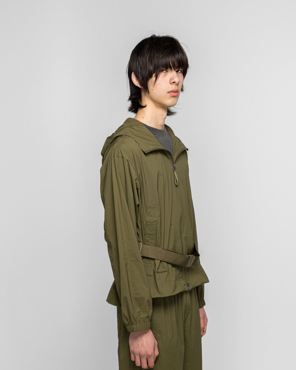 NB GREY Light Weight Hoodie Jacket - Wakame